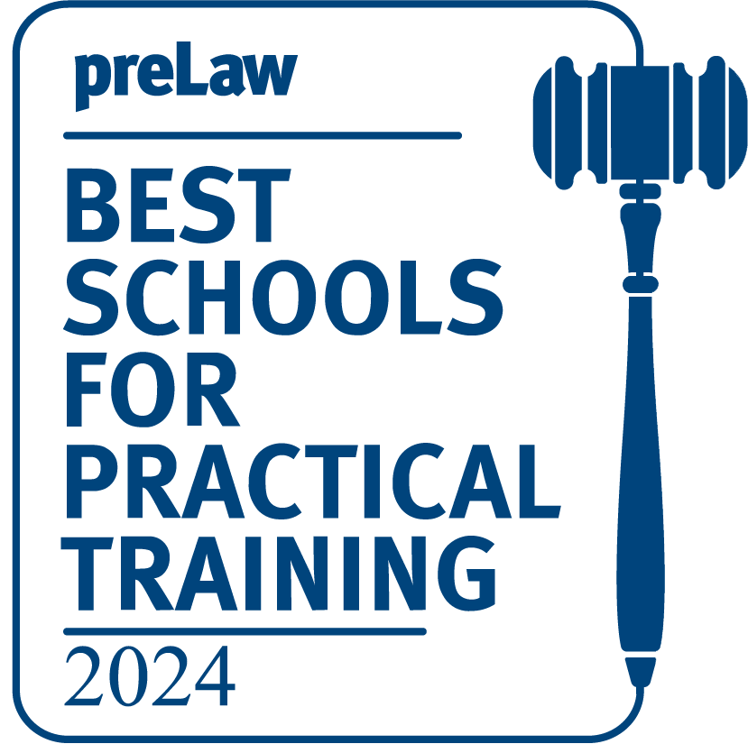 The National Jurist Best Schools for Practical Training badge.