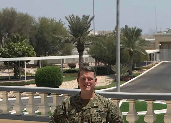 Headshot of Brian Conatser serving in Qatar
