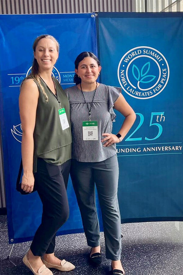 Law students at the 19th World Summit of Nobel Peace Laureates