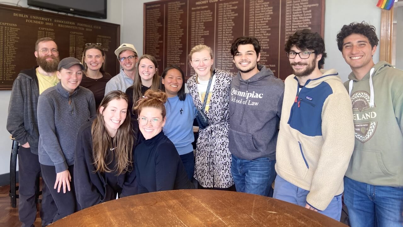 Group of School of Law students posing for a photo